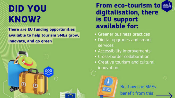 EU funding opportunities available to help tourism SMEs