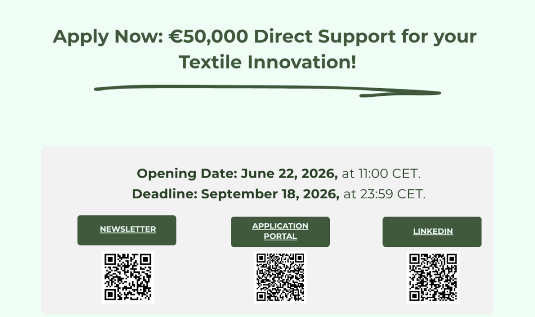 Deadline Approaching for FutureProofTextiles Open Call